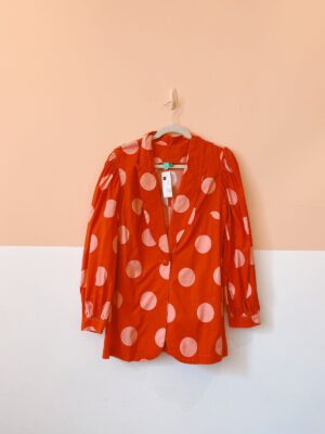 Blazer vermelho bolas rosas Farm P
