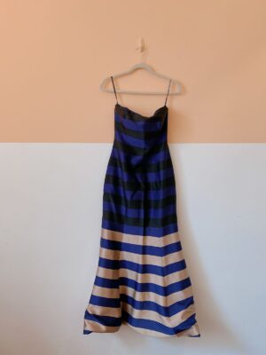 Vestido longo listras azuis Animale P