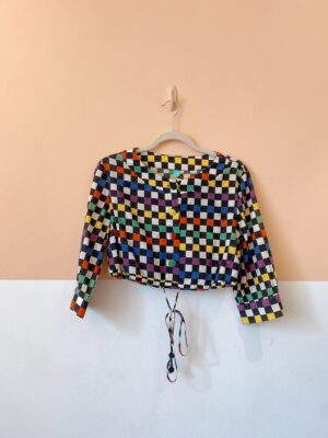 Blusa xadrez colorida Farm P