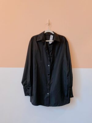 Camisa preta botões Animale 40