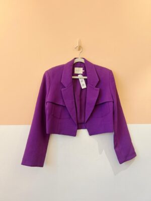 Blazer curto roxo NV P