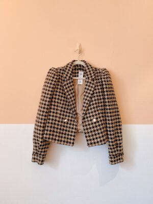 Blazer xadrez tweed Renner 38