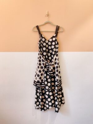 Vestido p&b bolas Farm P