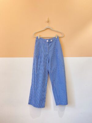 Calça listrada azul Pitta P