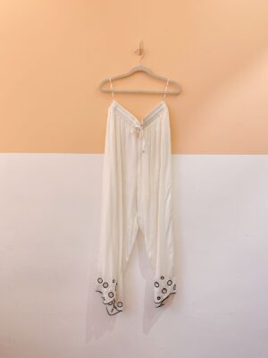 Calça off barra detalhes Oh, Boy! P