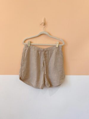Short linho marrom Handred P