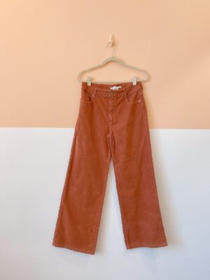 Calça veludo cotelê marrom Maria Filó 40