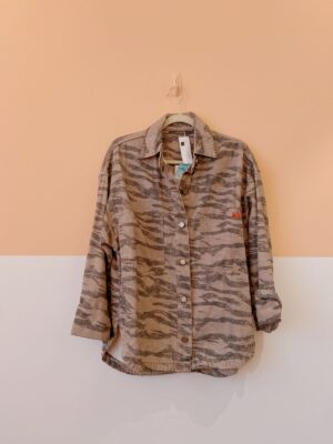 Camisa sarja estampa tigre Maria Filó G