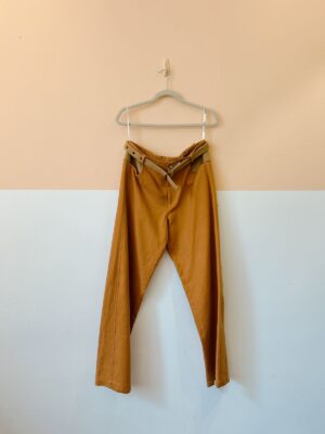 Calça bege Paula Raia 38